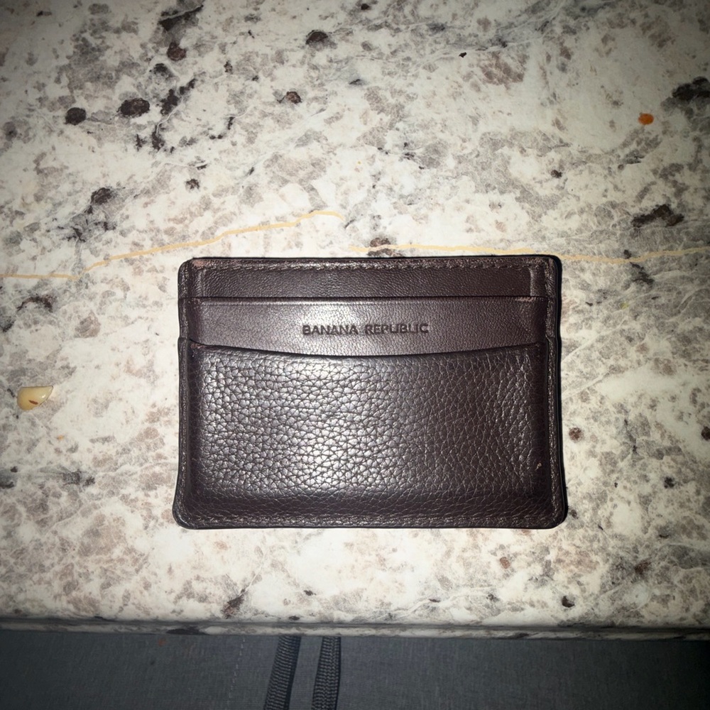 Banana Republic Dark Brown Leather Card Holder